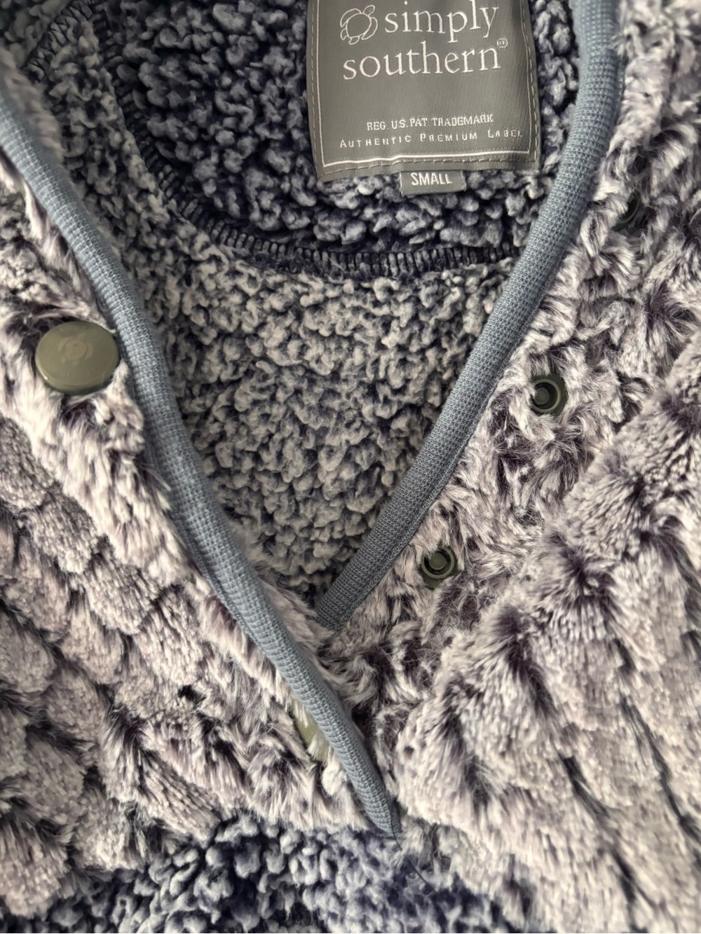 Simply Southern Sherpa/fleece Qtr Zip Small - Picture 3 of 6